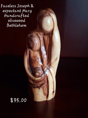 Olive Wood - Holy Family Statue